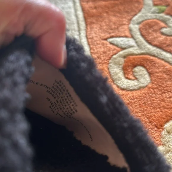 J Crew Faux Fur Sherpa Black Wooden Clogs Shoes Women Size 7 - Picture 5 of 5